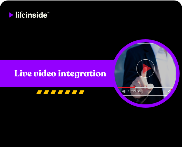 Live video integration