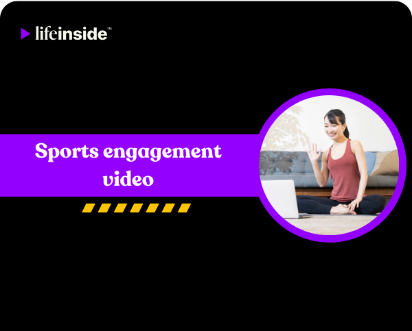 Sports engagement video