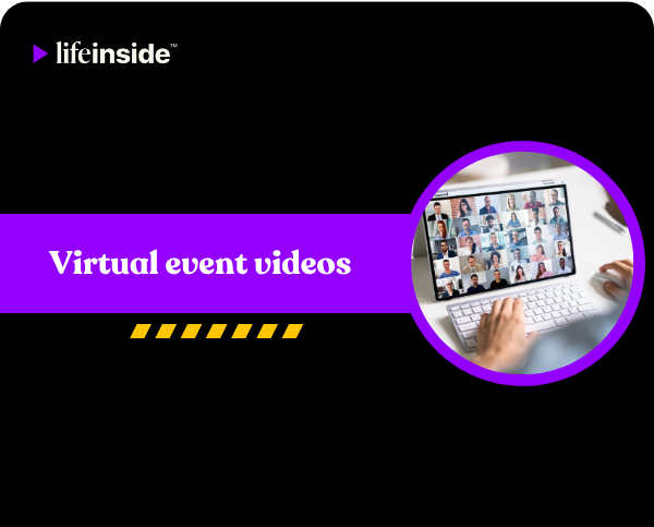 Virtual event videos